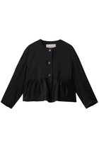 【デパリエ/DEPAREILLE】のウールヴィスコースサテンジャケット 人気、トレンドファッション・服の通販 founy(ファニー) ファッション Fashion レディースファッション Fashion for Women アウター Coat / Outerwear Collection レディースジャケット・軽アウター Jackets ギャザー Gathered, Ruffled コンパクト Compact, Small Size サテン Satin, Glossy Fabric ショート Short, Short Length ジャケット Jacket, Outerwear スリーブ Sleeve, Long Sleeve / Short Sleeve フェミニン Feminine, Girly ロング Long, Long-Length 新作・新入荷 New Arrivals / New In thumbnail ブラック|ID: prp329100004762865 ipo3291000000034472849