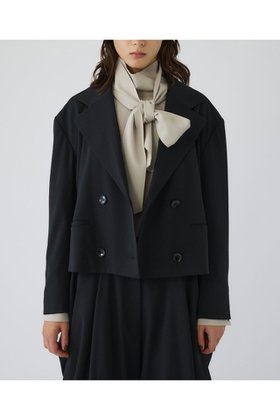 【リムアーク/RIM.ARK】のDouble breasted short JK/ジャケット 人気、トレンドファッション・服の通販 founy(ファニー) ファッション Fashion レディースファッション Fashion for Women アウター Coat / Outerwear Collection レディースジャケット・軽アウター Jackets コンパクト Compact, Small Size ショート Short, Short Length ジャケット Jacket, Outerwear セットアップ Set-Up, Coordinated Outfit ダブル Double, Double-Breasted バランス Balance, Style Balance マニッシュ Mannish, Boyish エレガント 上品 Elegant |ID:prp329100004762870