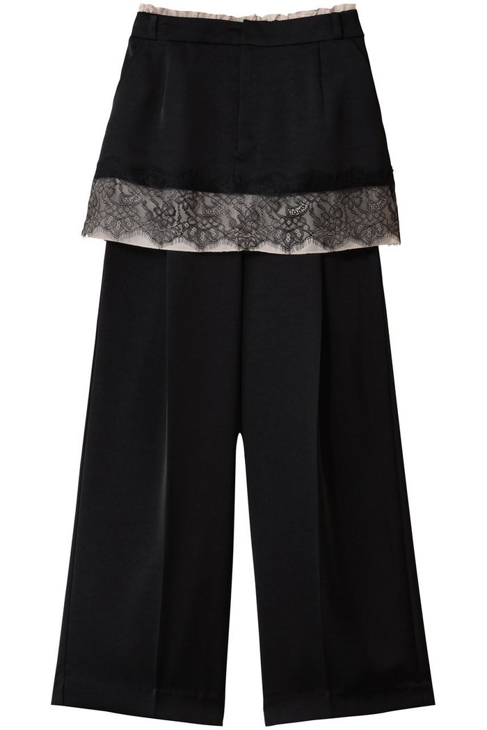 【メゾンスペシャル/MAISON SPECIAL】のSatin Skirt Pants/サテンスカートパンツ インテリア・キッズ・メンズ・レディースファッション・服の通販 founy(ファニー) https://founy.com/ ファッション Fashion レディースファッション Fashion for Women スカート Skirts パンツ Pants & Trousers サテン Satin, Glossy Fabric フェミニン Feminine, Girly レース Lace, Lace Fabric 新作・新入荷 New Arrivals / New In |ID: prp329100004762873 ipo3291000000034472886