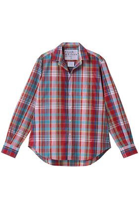 【フランク&アイリーン/Frank&Eileen】 EILEEN イタリアンクラシック レッドチェックシャツ人気、トレンドファッション・服の通販 founy(ファニー) ファッション Fashion レディースファッション Fashion for Women トップス・カットソー Cut & Sew Tops シャツ・ブラウス・オフィスカジュアル Elegant Blouses & Button-Ups クラシック Classic, Timeless Style スリーブ Sleeve, Long Sleeve / Short Sleeve チェック Check, Plaid, Tartan デニム Denim, Jeans Material トレンド Trend, Trending Now フレア Flare, Flared リラックス Relax, Relaxed Fit ロング Long, Long-Length 新作・新入荷 New Arrivals / New In |ID:prp329100004762881