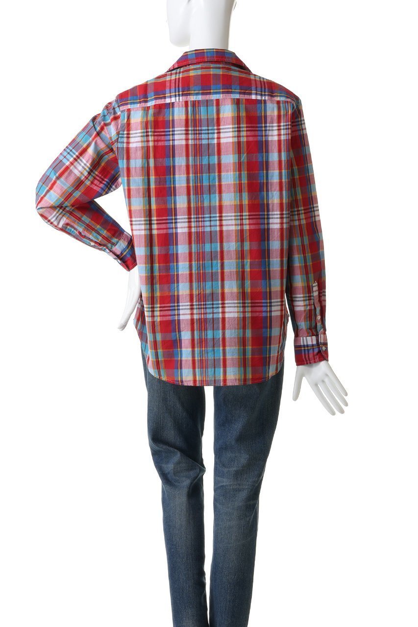 【フランク&アイリーン/Frank&Eileen】のEILEEN イタリアンクラシック レッドチェックシャツ 人気、トレンドファッション・服の通販 founy(ファニー) ファッション Fashion レディースファッション Fashion for Women トップス・カットソー Cut & Sew Tops シャツ・ブラウス・オフィスカジュアル Elegant Blouses & Button-Ups クラシック Classic, Timeless Style スリーブ Sleeve, Long Sleeve / Short Sleeve チェック Check, Plaid, Tartan デニム Denim, Jeans Material トレンド Trend, Trending Now フレア Flare, Flared リラックス Relax, Relaxed Fit ロング Long, Long-Length 新作・新入荷 New Arrivals / New In other-4|ID: prp329100004762881 ipo3291000000034472966