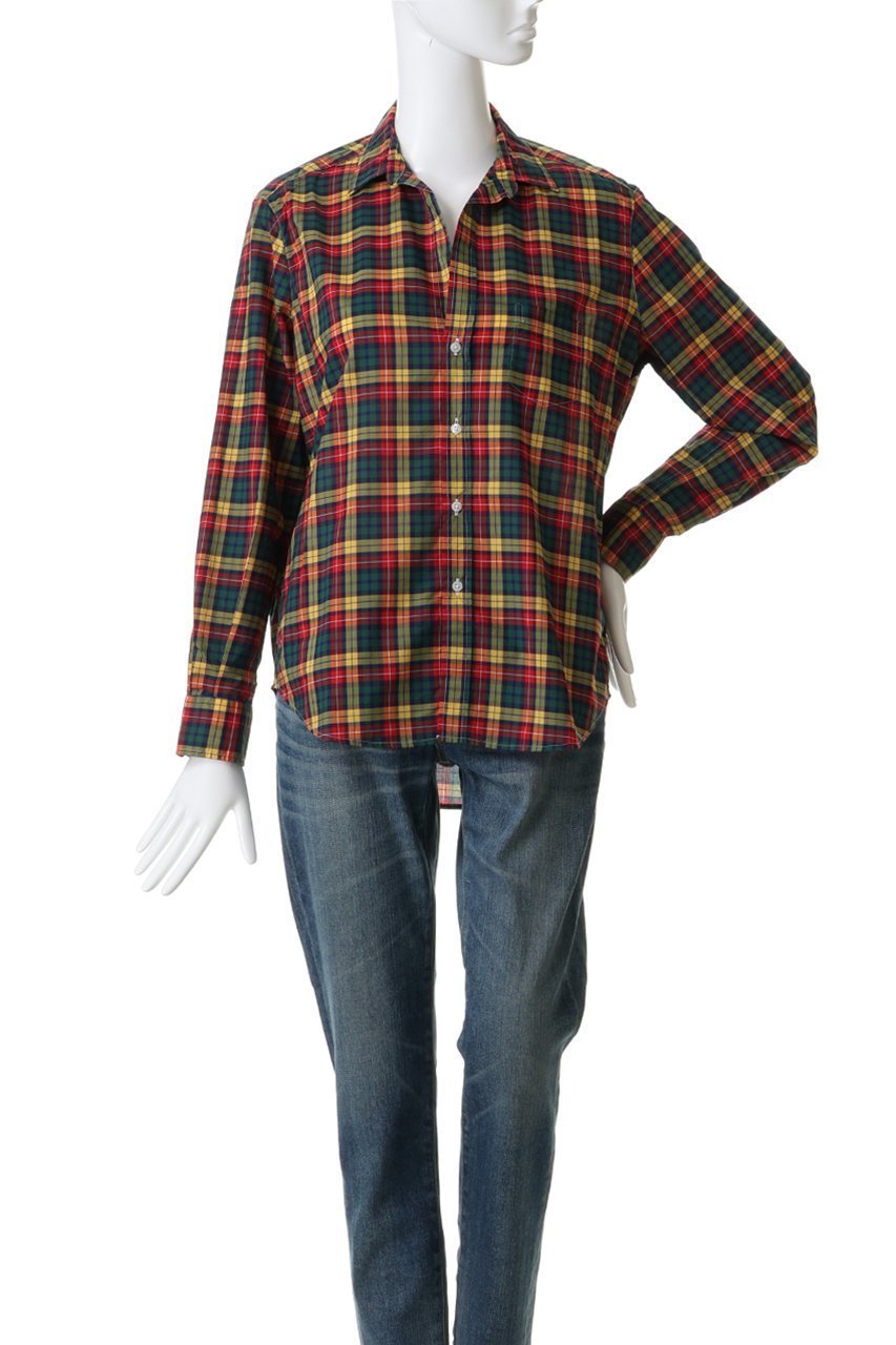 【フランク&アイリーン/Frank&Eileen】のEILEEN イタリアンクラシック グリーンチェックシャツ 人気、トレンドファッション・服の通販 founy(ファニー) ファッション Fashion レディースファッション Fashion for Women トップス・カットソー Cut & Sew Tops シャツ・ブラウス・オフィスカジュアル Elegant Blouses & Button-Ups クラシカル Classical, Vintage-Inspired クラシック Classic, Timeless Style スリーブ Sleeve, Long Sleeve / Short Sleeve チェック Check, Plaid, Tartan デニム Denim, Jeans Material フィット Fit, Slim Fit ロング Long, Long-Length 新作・新入荷 New Arrivals / New In other-2|ID: prp329100004762883 ipo3291000000034472973