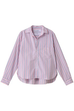 【フランク&アイリーン/Frank&Eileen】 SILVIO イタリアンコットン ピンクストライプシャツ人気、トレンドファッション・服の通販 founy(ファニー) ファッション Fashion レディースファッション Fashion for Women トップス・カットソー Cut & Sew Tops シャツ・ブラウス・オフィスカジュアル Elegant Blouses & Button-Ups エレガント 上品 Elegant ストライプ Stripe, Striped Pattern スリーブ Sleeve, Long Sleeve / Short Sleeve ロング Long, Long-Length 定番 Standard, Basic Item 新作・新入荷 New Arrivals / New In 無地 Plain, Solid Color |ID:prp329100004762884