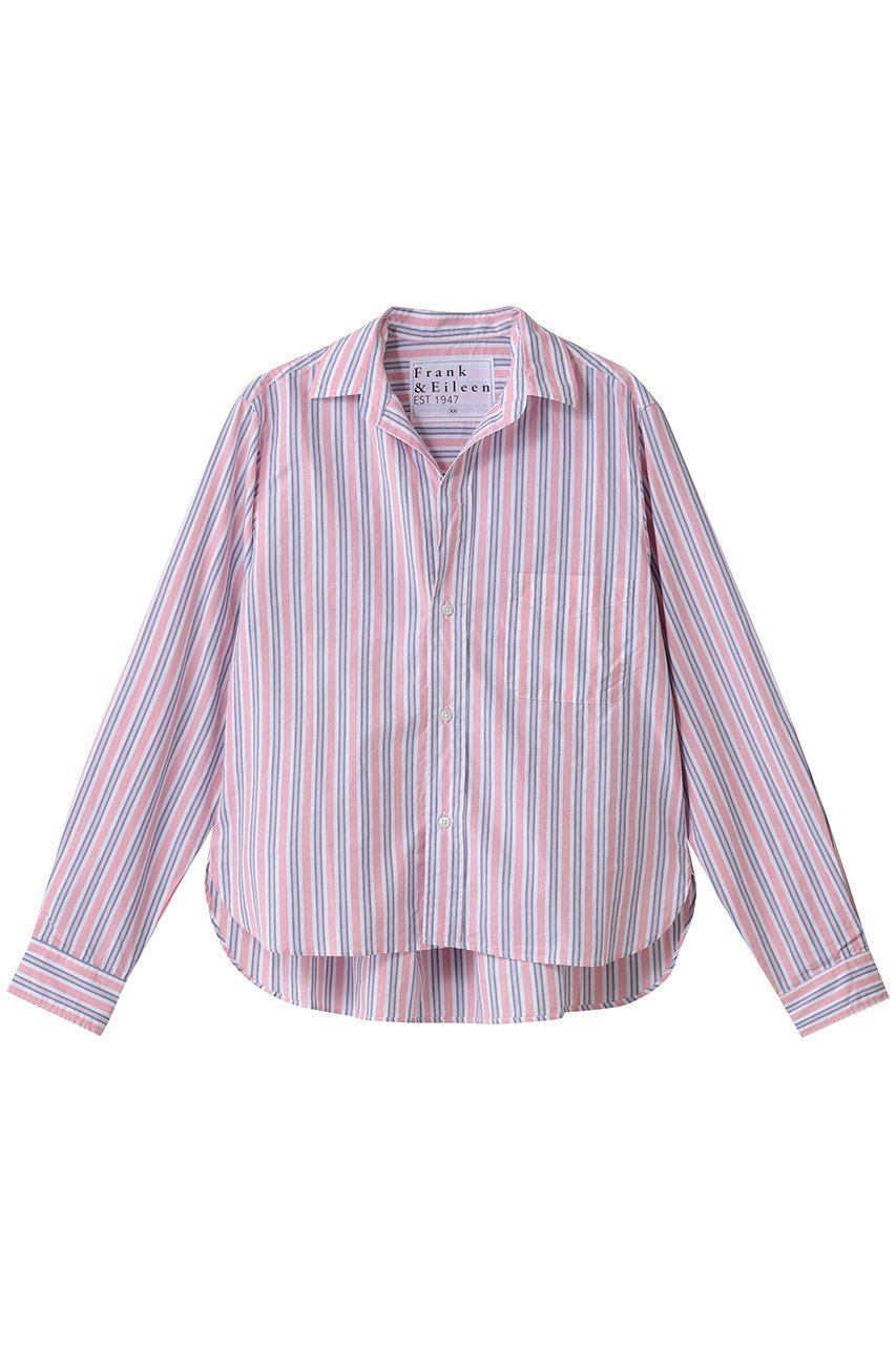 【フランク&アイリーン/Frank&Eileen】のSILVIO イタリアンコットン ピンクストライプシャツ 人気、トレンドファッション・服の通販 founy(ファニー) ファッション Fashion レディースファッション Fashion for Women トップス・カットソー Cut & Sew Tops シャツ・ブラウス・オフィスカジュアル Elegant Blouses & Button-Ups エレガント 上品 Elegant ストライプ Stripe, Striped Pattern スリーブ Sleeve, Long Sleeve / Short Sleeve ロング Long, Long-Length 定番 Standard, Basic Item 新作・新入荷 New Arrivals / New In 無地 Plain, Solid Color other-1|ID: prp329100004762884 ipo3291000000034472977