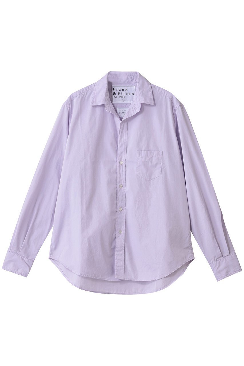 【フランク&アイリーン/Frank&Eileen】のEILEEN イタリアンコットン パープルシャツ インテリア・キッズ・メンズ・レディースファッション・服の通販 founy(ファニー) 　ファッション　Fashion　レディースファッション　Fashion for Women　トップス・カットソー　Cut & Sew Tops　ニット　Knit Tops & Sweaters　シャツ・ブラウス・オフィスカジュアル　Elegant Blouses & Button-Ups　カジュアルプルオーバー・ニットトップス　Pullovers & Knit Tops / Casual Pullovers　デニム　Denim, Jeans Material　ポケット　Pocket, Pocket Detail　パープル|ID: prp329100004762886 ipo3291000000035478592