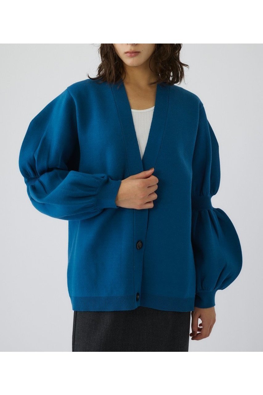 【リムアーク/RIM.ARK】の【11/7 10:00販売開始】Volume sleeve knit CD/ニットカーディガン インテリア・キッズ・メンズ・レディースファッション・服の通販 founy(ファニー) ファッション Fashion レディースファッション Fashion for Women トップス・カットソー Cut & Sew Tops ニット Knit Tops & Sweaters カーディガン・羽織り Layered Style Cardigans ボリューム袖・フリルスリーブブラウス Voluminous & Ruffle Sleeves / Puffy Sleeve Tops おすすめ Recommended / Our Picks カーディガン Cardigan, Knitwear ダブル Double, Double-Breasted バランス Balance, Style Balance フェイス Face, Facial Design ボックス Boxy, Box Shape 新作・新入荷 New Arrivals / New In ブルー|ID: prp329100004762894 ipo3291000000034473045