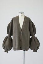 【リムアーク/RIM.ARK】の【11/7 10:00販売開始】Volume sleeve knit CD/ニットカーディガン グレージュ|ID: prp329100004762894 ipo3291000000034473046