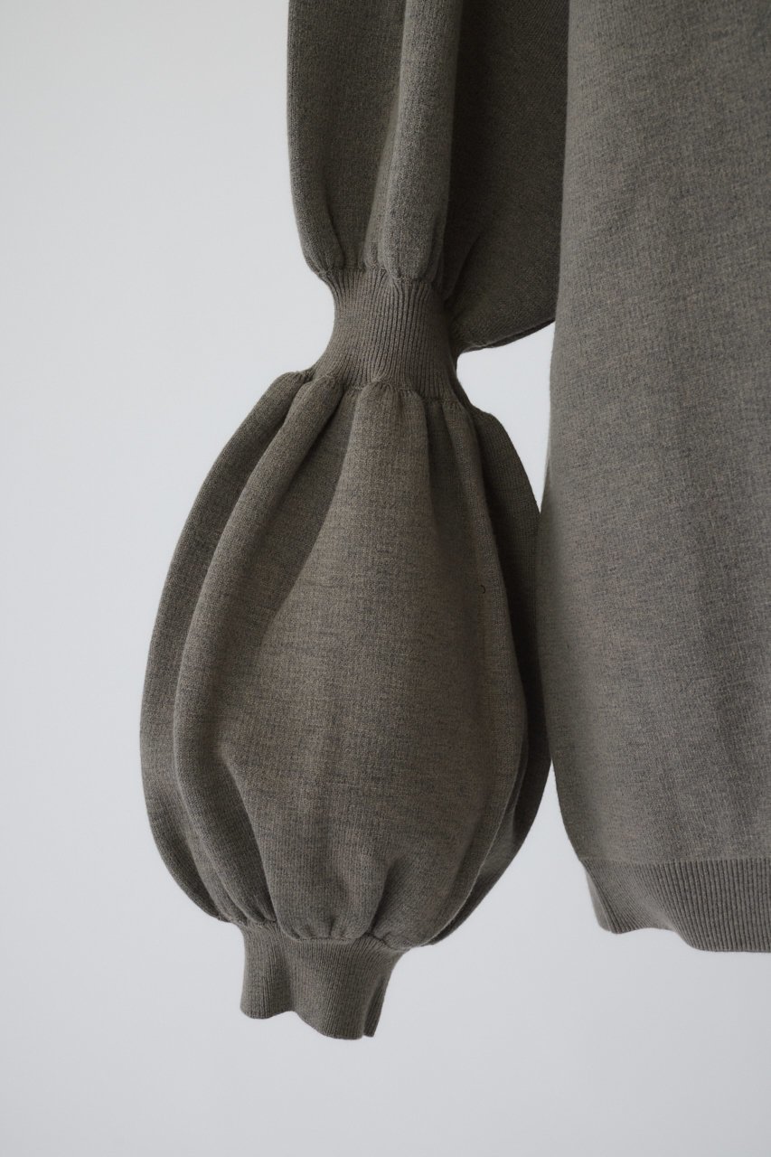 【リムアーク/RIM.ARK】のVolume sleeve knit CD/ニットカーディガン 大人の最旬トレンドファッション＆コーディネート founy(ファウニー) 　ファッション　Fashion　レディースファッション　Fashion for Women　トップス・カットソー　Cut & Sew Tops　ニット　Knit Tops & Sweaters　カーディガン・羽織り　Layered Style Cardigans　ボリューム袖・フリルスリーブブラウス　Voluminous & Ruffle Sleeves / Puffy Sleeve Tops　おすすめ　Recommended / Our Picks　カーディガン　Cardigan, Knitwear　ダブル　Double, Double-Breasted　バランス　Balance, Style Balance　フェイス　Face, Facial Design　ボックス　Boxy, Box Shape　other-6|ID: prp329100004762894 ipo3291000000036868617