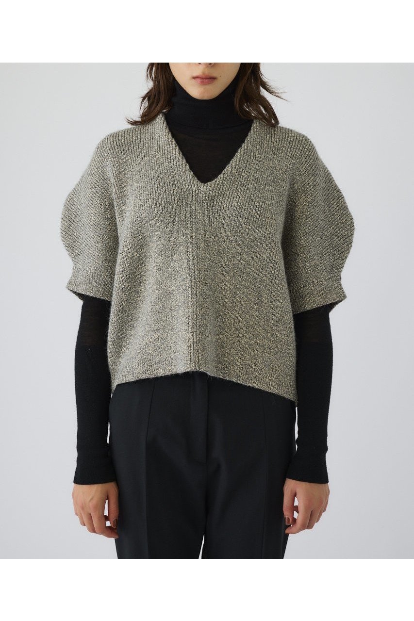 【リムアーク/RIM.ARK】の【11/7 10:00販売開始】Round knit vest tops/ニット インテリア・キッズ・メンズ・レディースファッション・服の通販 founy(ファニー) ファッション Fashion レディースファッション Fashion for Women トップス・カットソー Cut & Sew Tops ニット Knit Tops & Sweaters ベスト&ジレ / 重ね着スタイル Vests & Gilets カジュアルプルオーバー・ニットトップス Pullovers & Knit Tops / Casual Pullovers おすすめ Recommended / Our Picks フォルム Silhouette, Form ベスト Vest, Waistcoat ラウンド Round, Round Neck ラグジュアリー Luxury, Elegant 新作・新入荷 New Arrivals / New In グレー|ID: prp329100004762898 ipo3291000000034473084