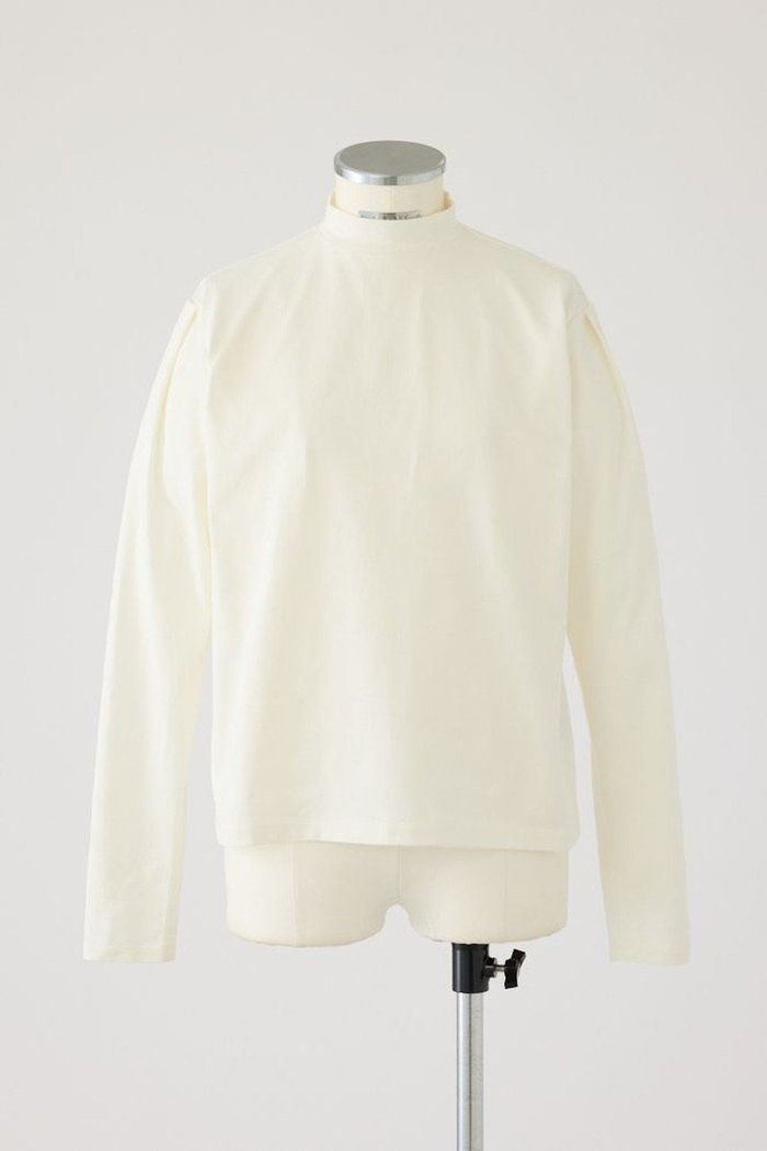 【リムアーク/RIM.ARK】のCurved sleeve high collar tops/トップス インテリア・キッズ・メンズ・レディースファッション・服の通販 founy(ファニー) https://founy.com/ ファッション Fashion レディースファッション Fashion for Women トップス・カットソー Cut & Sew Tops シャツ・ブラウス・オフィスカジュアル Elegant Blouses & Button-Ups シンプル Simple, Minimal スリーブ Sleeve, Long Sleeve / Short Sleeve ハイネック High Neck, Mock Neck バランス Balance, Style Balance モダン Modern, Contemporary ロング Long, Long-Length 定番 Standard, Basic Item |ID: prp329100004762899 ipo3291000000034473092