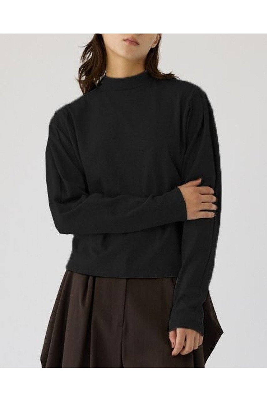【リムアーク/RIM.ARK】の【11/7 10:00販売開始】Curved sleeve high collar tops/トップス インテリア・キッズ・メンズ・レディースファッション・服の通販 founy(ファニー) ファッション Fashion レディースファッション Fashion for Women トップス・カットソー Cut & Sew Tops シャツ・ブラウス・オフィスカジュアル Elegant Blouses & Button-Ups シンプル Simple, Minimal スリーブ Sleeve, Long Sleeve / Short Sleeve ハイネック High Neck, Mock Neck バランス Balance, Style Balance モダン Modern, Contemporary ロング Long, Long-Length 定番 Standard, Basic Item 新作・新入荷 New Arrivals / New In ブラック|ID: prp329100004762899 ipo3291000000034473094