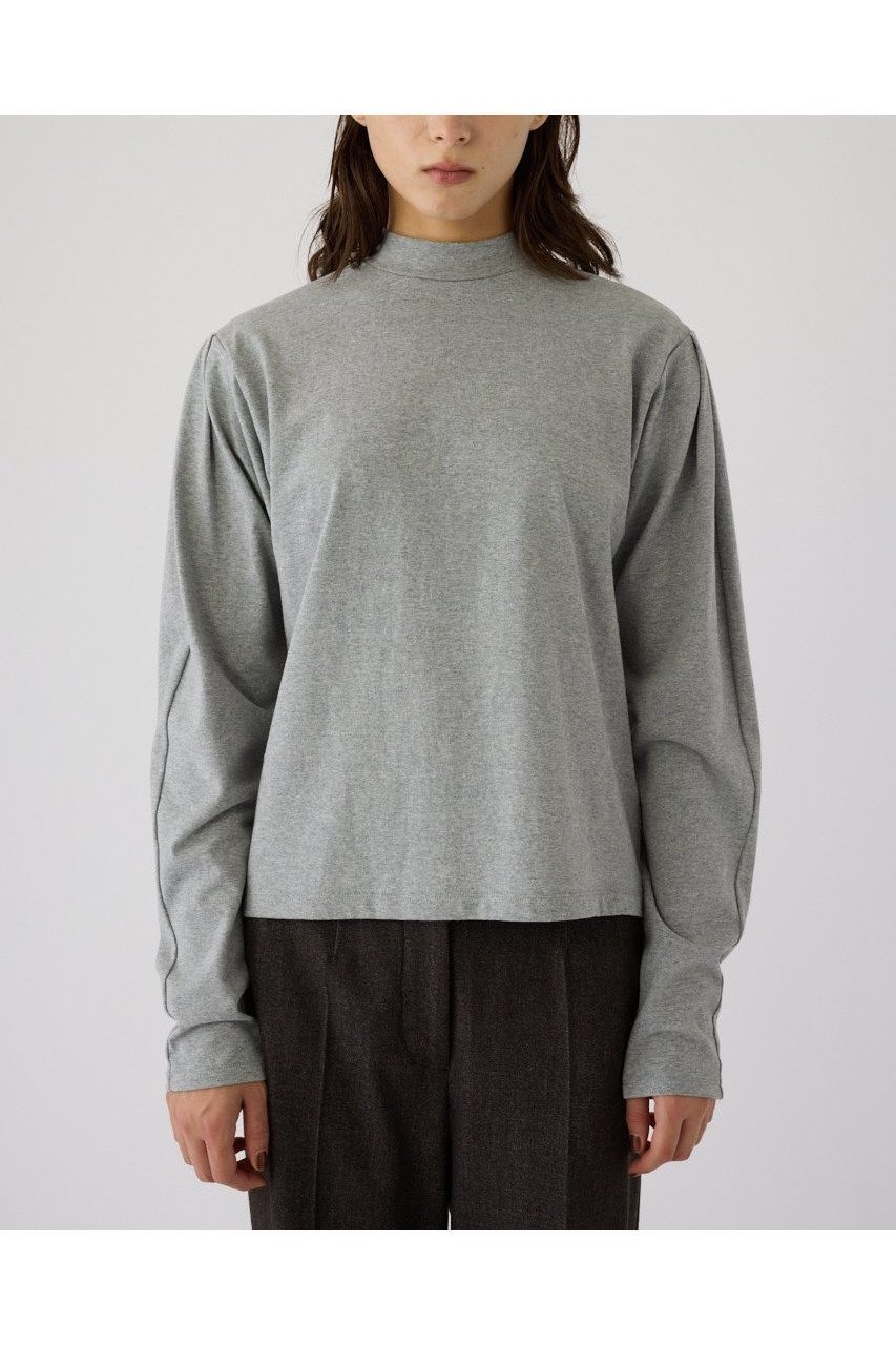 【リムアーク/RIM.ARK】の【11/7 10:00販売開始】Curved sleeve high collar tops/トップス インテリア・キッズ・メンズ・レディースファッション・服の通販 founy(ファニー) ファッション Fashion レディースファッション Fashion for Women トップス・カットソー Cut & Sew Tops シャツ・ブラウス・オフィスカジュアル Elegant Blouses & Button-Ups シンプル Simple, Minimal スリーブ Sleeve, Long Sleeve / Short Sleeve ハイネック High Neck, Mock Neck バランス Balance, Style Balance モダン Modern, Contemporary ロング Long, Long-Length 定番 Standard, Basic Item 新作・新入荷 New Arrivals / New In グレー|ID: prp329100004762899 ipo3291000000034473095