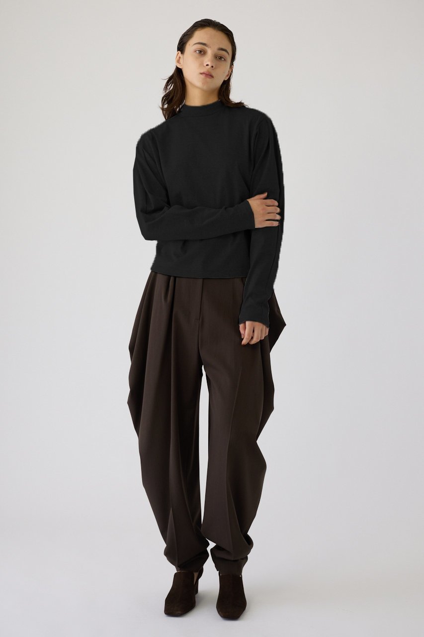 【リムアーク/RIM.ARK】のCurved sleeve high collar tops/トップス 人気、トレンドファッション・服の通販 founy(ファニー) 　ファッション　Fashion　レディースファッション　Fashion for Women　トップス・カットソー　Cut & Sew Tops　シャツ・ブラウス・オフィスカジュアル　Elegant Blouses & Button-Ups　シンプル　Simple, Minimal　スリーブ　Sleeve, Long Sleeve / Short Sleeve　ハイネック　High Neck, Mock Neck　バランス　Balance, Style Balance　モダン　Modern, Contemporary　ロング　Long, Long-Length　定番　Standard, Basic Item　other-2|ID: prp329100004762899 ipo3291000000036420422