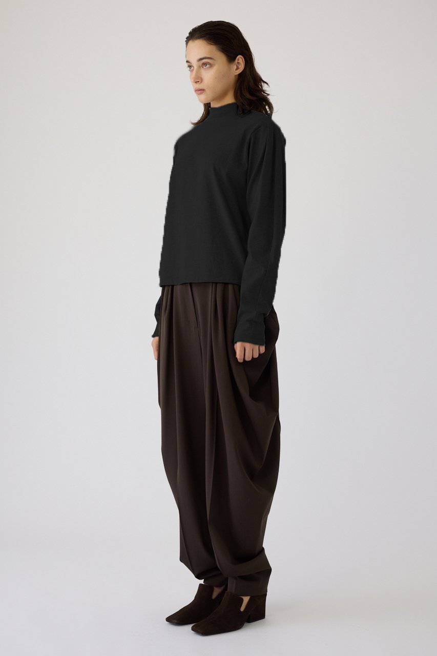 【リムアーク/RIM.ARK】のCurved sleeve high collar tops/トップス 人気、トレンドファッション・服の通販 founy(ファニー) 　ファッション　Fashion　レディースファッション　Fashion for Women　トップス・カットソー　Cut & Sew Tops　シャツ・ブラウス・オフィスカジュアル　Elegant Blouses & Button-Ups　シンプル　Simple, Minimal　スリーブ　Sleeve, Long Sleeve / Short Sleeve　ハイネック　High Neck, Mock Neck　バランス　Balance, Style Balance　モダン　Modern, Contemporary　ロング　Long, Long-Length　定番　Standard, Basic Item　other-3|ID: prp329100004762899 ipo3291000000036420423