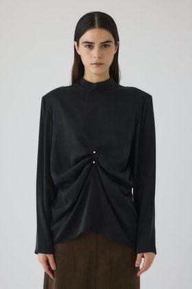 【リムアーク/RIM.ARK】 Gathered paded tops/トップス人気、トレンドファッション・服の通販 founy(ファニー) ファッション Fashion レディースファッション Fashion for Women トップス・カットソー Cut & Sew Tops シャツ・ブラウス・オフィスカジュアル Elegant Blouses & Button-Ups インナー Innerwear キュプラ Cupro, Eco Fabric クール Cool, Chic サテン Satin, Glossy Fabric ショルダー Shoulder, Shoulder Strap シンプル Simple, Minimal ジャケット Jacket, Outerwear スラックス Slacks, Dress Pants スリーブ Sleeve, Long Sleeve / Short Sleeve ドレープ Drape, Draping Fabric フロント Front, Front Design ラグジュアリー Luxury, Elegant ロング Long, Long-Length エレガント 上品 Elegant 結婚式 Wedding |ID:prp329100004762902