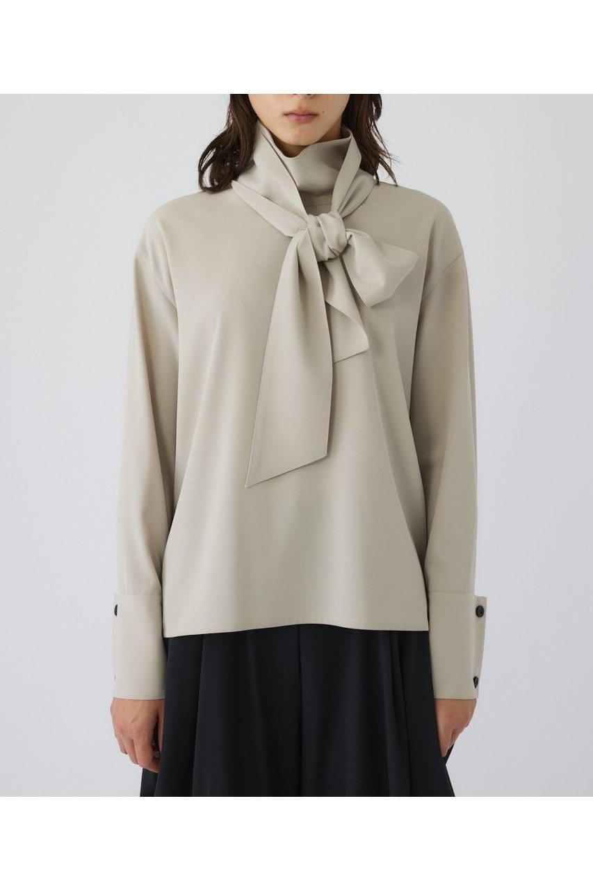 【リムアーク/RIM.ARK】の【11/7 10:00販売開始】Bow tie tops/トップス インテリア・キッズ・メンズ・レディースファッション・服の通販 founy(ファニー) ファッション Fashion レディースファッション Fashion for Women トップス・カットソー Cut & Sew Tops シャツ・ブラウス・オフィスカジュアル Elegant Blouses & Button-Ups おすすめ Recommended / Our Picks オケージョン Occasion Wear シャンブレー Chambray, Denim-Like Fabric スカーフ Scarf, Neckwear スタイリッシュ Stylish, Fashionable スリーブ Sleeve, Long Sleeve / Short Sleeve ボウタイ Bow Tie, Neck Bow リボン Ribbon, Bow ロング Long, Long-Length 定番 Standard, Basic Item 新作・新入荷 New Arrivals / New In ライトグレー|ID: prp329100004762903 ipo3291000000034473135