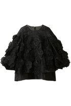 【アルアバイル/allureville】の【LOULOU WILLOUGHBY】オーガンフラワーブラウス 人気、トレンドファッション・服の通販 founy(ファニー) ファッション Fashion レディースファッション Fashion for Women トップス・カットソー Cut & Sew Tops シャツ・ブラウス・オフィスカジュアル Elegant Blouses & Button-Ups 2026年 2026 オーガンジー Organza Fabric ショート Short, Short Length スリーブ Sleeve, Long Sleeve / Short Sleeve デコルテ Décolleté, Neckline ビジュー Bijou, Jewel-like Accent フラワー Flower, Floral エレガント 上品 Elegant 夏 Summer 春 Spring S/S・春夏 SS, Spring/Summer, Warm Season 無地 Plain, Solid Color thumbnail ブラック|ID: prp329100004762906 ipo3291000000034845987
