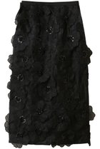 【アルアバイル/allureville】の【LOULOU WILLOUGHBY】オーガンフラワータイトスカート ブラック|ID: prp329100004762907 ipo3291000000036022732