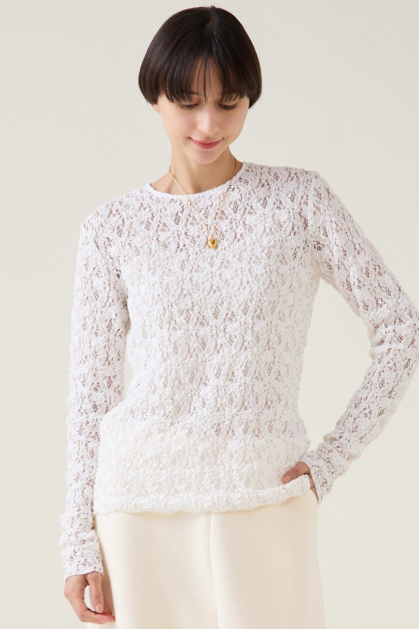 【マルティニーク/martinique】のストレッチレースインナー インテリア・キッズ・メンズ・レディースファッション・服の通販 founy(ファニー) ファッション Fashion レディースファッション Fashion for Women トップス・カットソー Cut & Sew Tops シャツ・ブラウス・オフィスカジュアル Elegant Blouses & Button-Ups ロングTシャツ・Tシャツ Longline T-Shirts & Tees カットソー・ベーシックTシャツ Cut-and-Sewn Tops / Stretch Tees & Basics 2025年 2025 2025-2026秋冬・A/W Autumn/Winter 2025–26 AW25–26 おすすめ Recommended / Our Picks インナー Innerwear ストレッチ Stretch, Stretchy Fabric スリーブ Sleeve, Long Sleeve / Short Sleeve レース Lace, Lace Fabric ロング Long, Long-Length A/W・秋冬 Autumn/Winter ホワイト|ID: prp329100004762908 ipo3291000000034473177