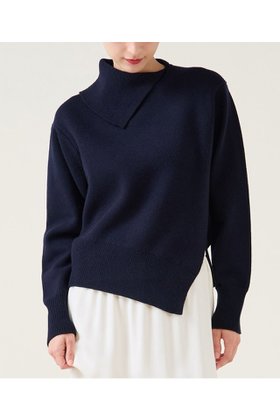 【マルティニーク/martinique】 ストレッチウールアシメプルオーバー人気、トレンドファッション・服の通販 founy(ファニー) ファッション Fashion レディースファッション Fashion for Women トップス・カットソー Cut & Sew Tops ニット Knit Tops & Sweaters カジュアルプルオーバー・ニットトップス Pullovers & Knit Tops / Casual Pullovers 2025年 2025 2025-2026秋冬・A/W Autumn/Winter 2025–26 AW25–26 おすすめ Recommended / Our Picks アシンメトリー Asymmetrical Style スリット Slit, Slit Detail タートルネック Turtleneck, High Neck テクスチャー Texture, Textured Fabric バランス Balance, Style Balance エレガント 上品 Elegant A/W・秋冬 Autumn/Winter |ID:prp329100004762910