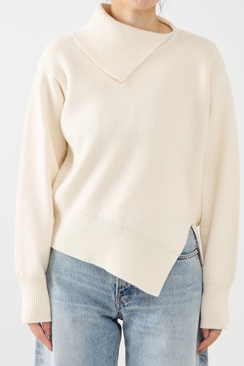 【マルティニーク/martinique】のストレッチウールアシメプルオーバー 人気、トレンドファッション・服の通販 founy(ファニー) ファッション Fashion レディースファッション Fashion for Women トップス・カットソー Cut & Sew Tops ニット Knit Tops & Sweaters カジュアルプルオーバー・ニットトップス Pullovers & Knit Tops / Casual Pullovers 2025年 2025 2025-2026秋冬・A/W Autumn/Winter 2025–26 AW25–26 おすすめ Recommended / Our Picks アシンメトリー Asymmetrical Style スリット Slit, Slit Detail タートルネック Turtleneck, High Neck テクスチャー Texture, Textured Fabric バランス Balance, Style Balance エレガント 上品 Elegant A/W・秋冬 Autumn/Winter other-7|ID: prp329100004762910 ipo3291000000034473201