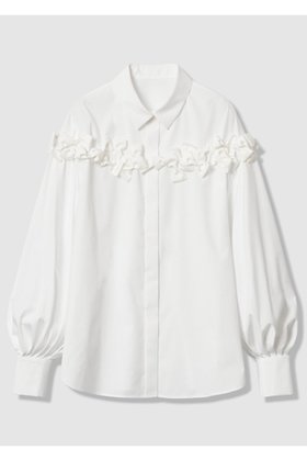 【アルアバイル/allureville】 【LOULOU WILLOUGHBY】メニーリボンパフスリーブシャツ人気、トレンドファッション・服の通販 founy(ファニー) ファッション Fashion レディースファッション Fashion for Women トップス・カットソー Cut & Sew Tops シャツ・ブラウス・オフィスカジュアル Elegant Blouses & Button-Ups 2025年 2025 2025-2026秋冬・A/W Autumn/Winter 2025–26 AW25–26 スリーブ Sleeve, Long Sleeve / Short Sleeve ロング Long, Long-Length エレガント 上品 Elegant 再入荷 Restock / Back in Stock A/W・秋冬 Autumn/Winter |ID:prp329100004762915