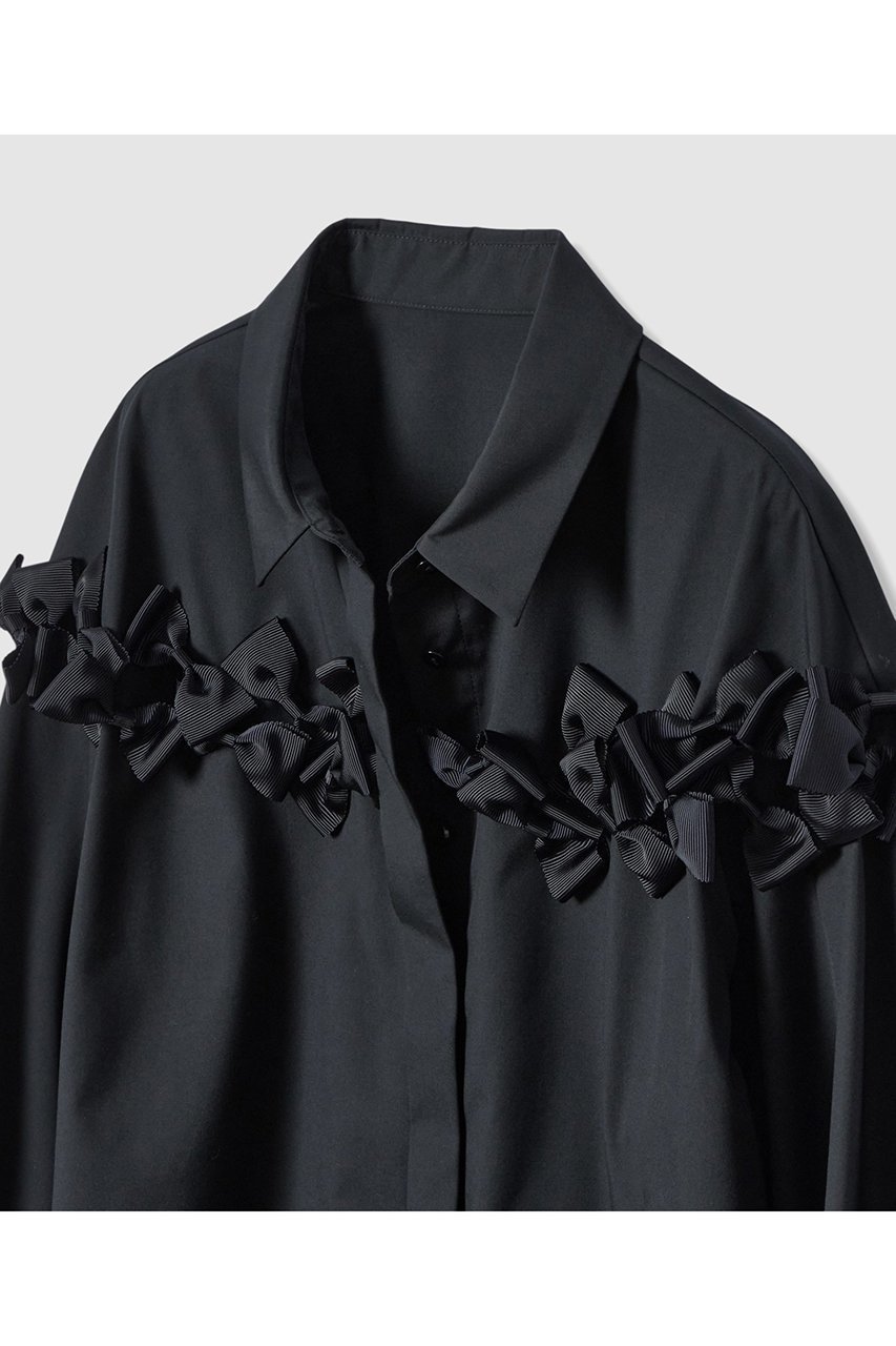 【アルアバイル/allureville】の【LOULOU WILLOUGHBY】メニーリボンパフスリーブシャツ 人気、トレンドファッション・服の通販 founy(ファニー) ファッション Fashion レディースファッション Fashion for Women トップス・カットソー Cut & Sew Tops シャツ・ブラウス・オフィスカジュアル Elegant Blouses & Button-Ups 2025年 2025 2025-2026秋冬・A/W Autumn/Winter 2025–26 AW25–26 スリーブ Sleeve, Long Sleeve / Short Sleeve ロング Long, Long-Length エレガント 上品 Elegant 再入荷 Restock / Back in Stock A/W・秋冬 Autumn/Winter other-3|ID: prp329100004762915 ipo3291000000034473254