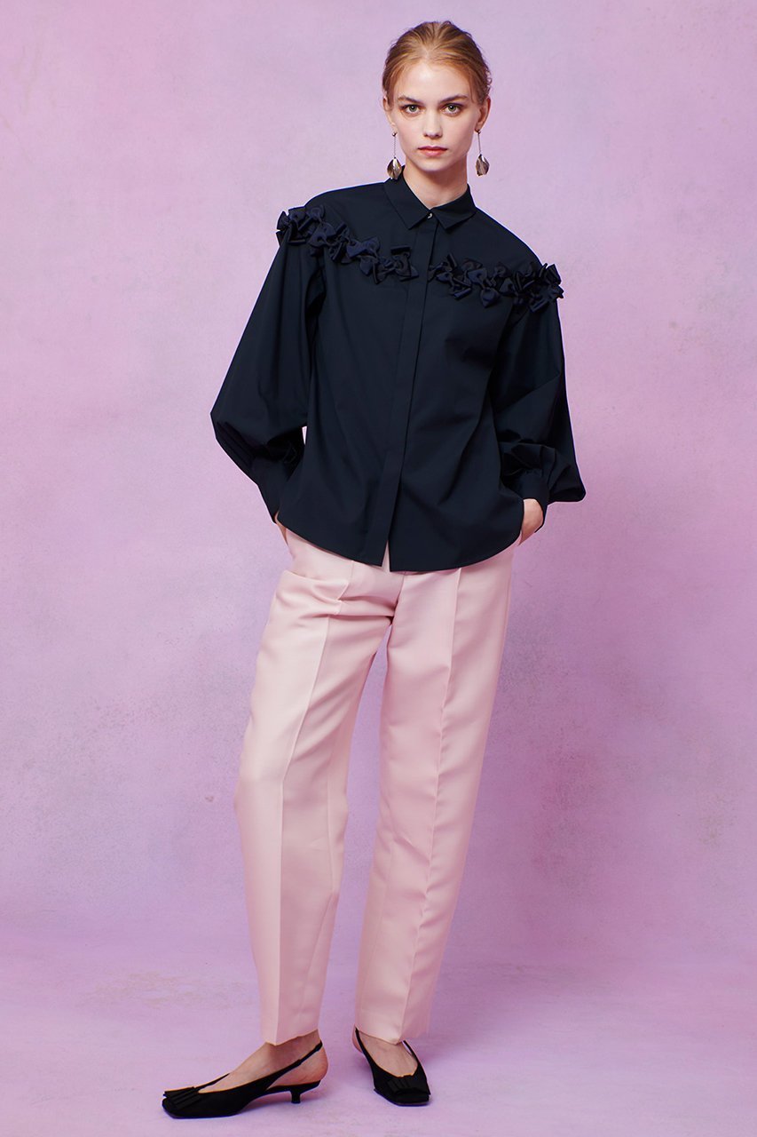 【アルアバイル/allureville】の【LOULOU WILLOUGHBY】メニーリボンパフスリーブシャツ 人気、トレンドファッション・服の通販 founy(ファニー) ファッション Fashion レディースファッション Fashion for Women トップス・カットソー Cut & Sew Tops シャツ・ブラウス・オフィスカジュアル Elegant Blouses & Button-Ups 2025年 2025 2025-2026秋冬・A/W Autumn/Winter 2025–26 AW25–26 スリーブ Sleeve, Long Sleeve / Short Sleeve ロング Long, Long-Length エレガント 上品 Elegant 再入荷 Restock / Back in Stock A/W・秋冬 Autumn/Winter other-7|ID: prp329100004762915 ipo3291000000034473258