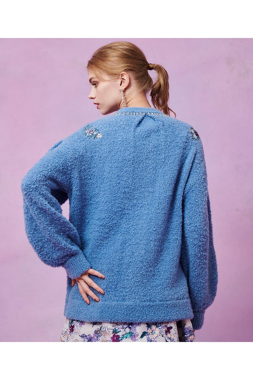 【アルアバイル/allureville】の【LOULOU WILLOUGHBY】フラワーズエンブロイダリーカーディガン 人気、トレンドファッション・服の通販 founy(ファニー) ファッション Fashion レディースファッション Fashion for Women トップス・カットソー Cut & Sew Tops ニット Knit Tops & Sweaters カーディガン・羽織り Layered Style Cardigans 2025年 2025 2025-2026秋冬・A/W Autumn/Winter 2025–26 AW25–26 カーディガン Cardigan, Knitwear ビジュー Bijou, Jewel-like Accent フェミニン Feminine, Girly ミドル Middle Length, Mid Height エレガント 上品 Elegant A/W・秋冬 Autumn/Winter other-5|ID: prp329100004762916 ipo3291000000034473265