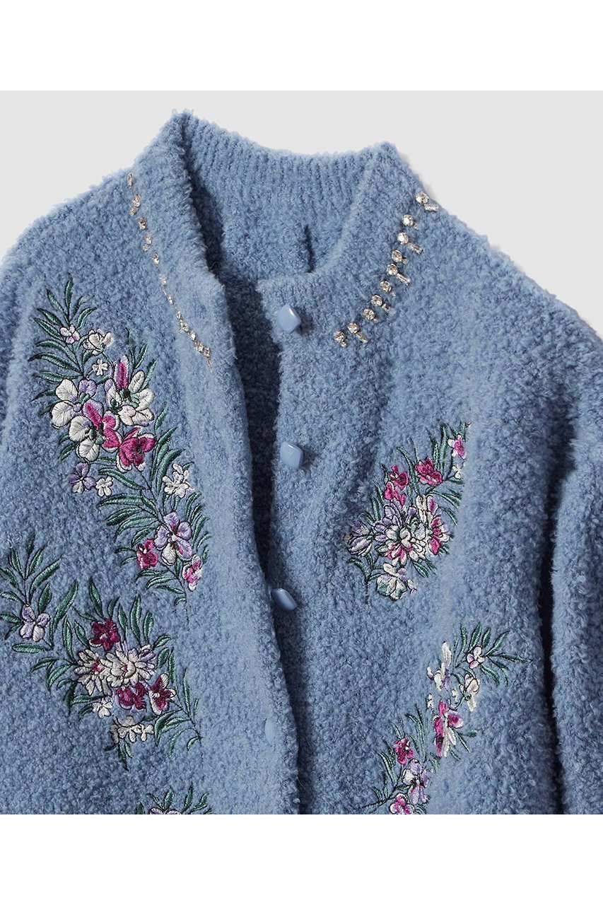 【アルアバイル/allureville】の【LOULOU WILLOUGHBY】フラワーズエンブロイダリーカーディガン 人気、トレンドファッション・服の通販 founy(ファニー) 　ファッション　Fashion　レディースファッション　Fashion for Women　トップス・カットソー　Cut & Sew Tops　ニット　Knit Tops & Sweaters　カーディガン・羽織り　Layered Style Cardigans　2026年　2026　カーディガン　Cardigan, Knitwear　ビジュー　Bijou, Jewel-like Accent　フェミニン　Feminine, Girly　ミドル　Middle Length, Mid Height　エレガント 上品　Elegant　夏　Summer　春　Spring　S/S・春夏　SS, Spring/Summer, Warm Season　other-4|ID: prp329100004762916 ipo3291000000034745376