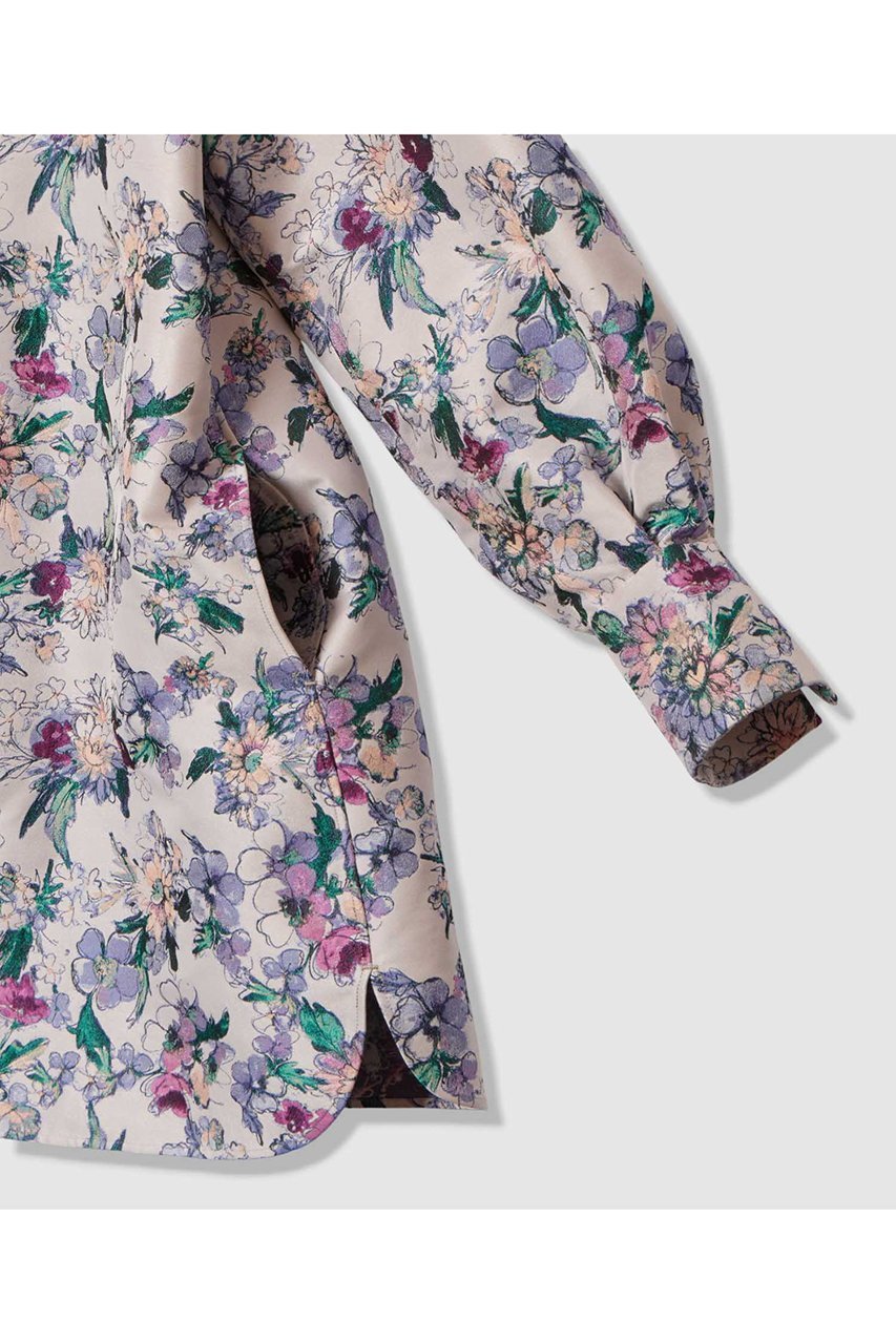 【アルアバイル/allureville】の【LOULOU WILLOUGHBY】LIMONTAフラワーJQシャツワンピース 人気、トレンドファッション・服の通販 founy(ファニー) ファッション Fashion レディースファッション Fashion for Women ワンピース Dresses シャツワンピース / 1枚で着映えコーデ Shirt Dresses チュニック Tunic Tops & Dresses イタリア Italy ジャカード/ジャガード Jacquard, Woven Pattern チュニック Tunic, Long Top フラワー Flower, Floral エレガント 上品 Elegant 春 Spring 羽織 Haori, Light Jacket other-4|ID: prp329100004762919 ipo3291000000035923749