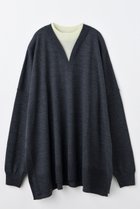 【エンフォルド/ENFOLD】の【11/12 12:00販売開始】HIGH-GAUGE LAYERED-PULLOVER チャコールグレー|ID: prp329100004762925 ipo3291000000034473409