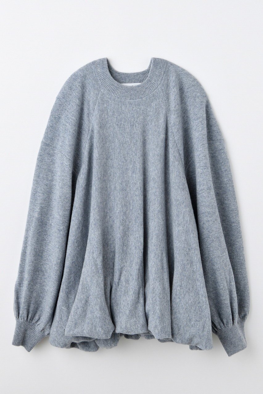 【エンフォルド/ENFOLD】の【11/12 12:00販売開始】BALLOON KNIT PULLOVER インテリア・キッズ・メンズ・レディースファッション・服の通販 founy(ファニー) 　ファッション　Fashion　レディースファッション　Fashion for Women　トップス・カットソー　Cut & Sew Tops　ニット　Knit Tops & Sweaters　カジュアルプルオーバー・ニットトップス　Pullovers & Knit Tops / Casual Pullovers　おすすめ　Recommended / Our Picks　クッション　Cushion, Throw Pillow　バルーン　Balloon, Balloon Silhouette　フォルム　Silhouette, Form　ワイド　Wide, Wide Fit　新作・新入荷　New Arrivals / New In　トップグレー|ID: prp329100004762928 ipo3291000000034473421