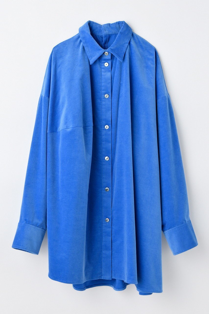 【ナゴンスタンス/nagonstans】の【11/12 12:00販売開始】unbalance shirt インテリア・キッズ・メンズ・レディースファッション・服の通販 founy(ファニー) 　ファッション　Fashion　レディースファッション　Fashion for Women　トップス・カットソー　Cut & Sew Tops　シャツ・ブラウス・オフィスカジュアル　Elegant Blouses & Button-Ups　インナー　Innerwear　コーデュロイ　Corduroy, Cord Fabric　スリーブ　Sleeve, Long Sleeve / Short Sleeve　バランス　Balance, Style Balance　ロング　Long, Long-Length　新作・新入荷　New Arrivals / New In　軽量　Lightweight, Ultra Light　Water|ID: prp329100004762934 ipo3291000000034473446