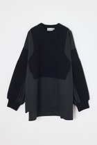 【ナゴンスタンス/nagonstans】の【11/12 12:00販売開始】mix knit appliqu pullover Black|ID: prp329100004762936 ipo3291000000034473453