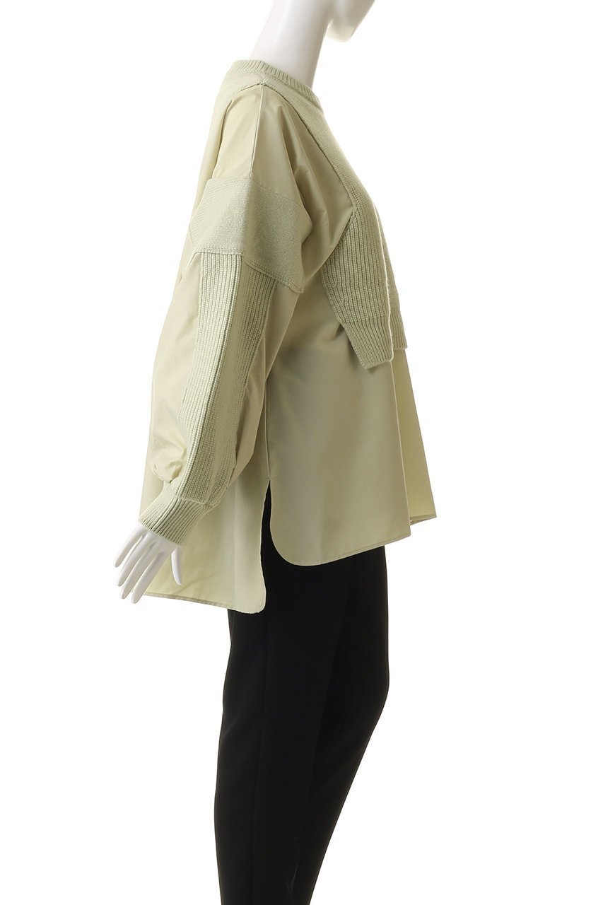 【ナゴンスタンス/nagonstans】のmix knit applique pullover 人気、トレンドファッション・服の通販 founy(ファニー) 　ファッション　Fashion　レディースファッション　Fashion for Women　トップス・カットソー　Cut & Sew Tops　ニット　Knit Tops & Sweaters　カジュアルプルオーバー・ニットトップス　Pullovers & Knit Tops / Casual Pullovers　コンビ　Combo, Combination Style　ショート　Short, Short Length　ドッキング　Docking, Mixed Material　ベスト　Vest, Waistcoat　other-3|ID: prp329100004762936 ipo3291000000034674139