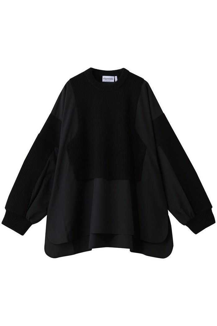 【ナゴンスタンス/nagonstans】のmix knit applique pullover インテリア・キッズ・メンズ・レディースファッション・服の通販 founy(ファニー) https://founy.com/ ファッション Fashion レディースファッション Fashion for Women トップス・カットソー Cut & Sew Tops ニット Knit Tops & Sweaters カジュアルプルオーバー・ニットトップス Pullovers & Knit Tops / Casual Pullovers コンビ Combo, Combination Style ショート Short, Short Length ドッキング Docking, Mixed Material ベスト Vest, Waistcoat |ID: prp329100004762936 ipo3291000000035942333
