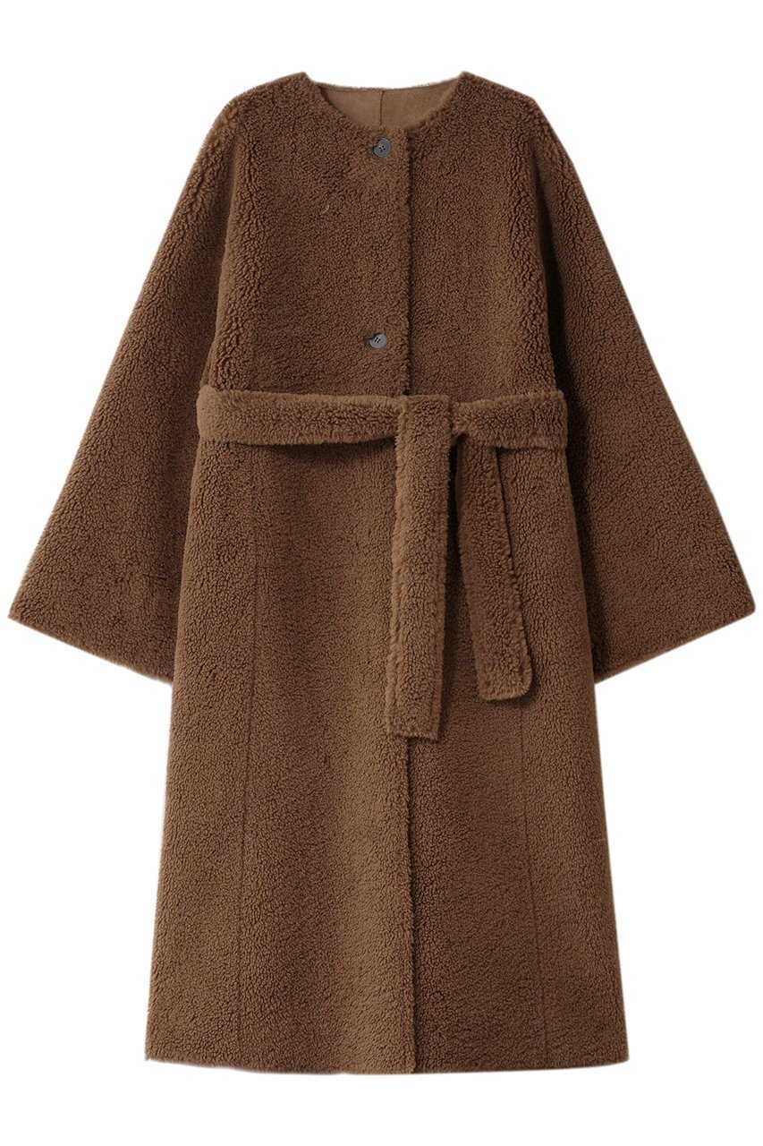 【リナージオ/LIGNAGGIO】のラム風 ボアタイプコート 人気、トレンドファッション・服の通販 founy(ファニー) 　ファッション　Fashion　レディースファッション　Fashion for Women　アウター　Coat / Outerwear Collection　コート・ロングコート・ピーコート　Long Coats, Peacoats & More　ショート　Short, Short Length　リュクス　Luxury, Elegant, High-End, Chic　ロング　Long, Long-Length　再入荷　Restock / Back in Stock　A/W・秋冬　Autumn/Winter　 other-1|ID: prp329100004763587 ipo3291000000035728955