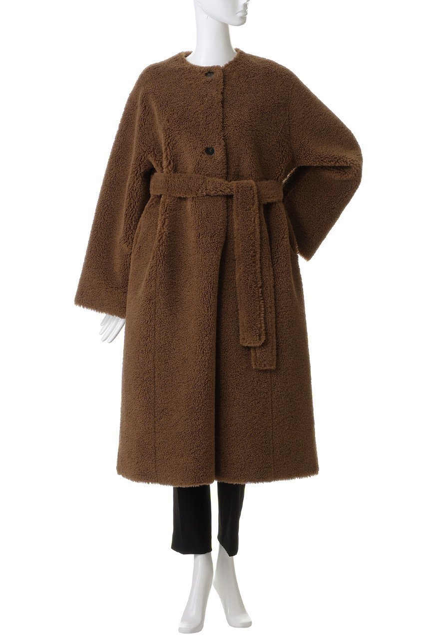 【リナージオ/LIGNAGGIO】のラム風 ボアタイプコート 人気、トレンドファッション・服の通販 founy(ファニー) 　ファッション　Fashion　レディースファッション　Fashion for Women　アウター　Coat / Outerwear Collection　コート・ロングコート・ピーコート　Long Coats, Peacoats & More　ショート　Short, Short Length　リュクス　Luxury, Elegant, High-End, Chic　ロング　Long, Long-Length　再入荷　Restock / Back in Stock　A/W・秋冬　Autumn/Winter　other-2|ID: prp329100004763587 ipo3291000000035728963