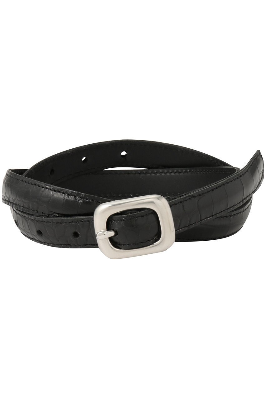 【ウィムガゼット/Whim Gazette】の【Hoaw.】型押しナローベルト インテリア・キッズ・メンズ・レディースファッション・服の通販 founy(ファニー) ファッション Fashion レディースファッション Fashion for Women ベルト&ウエストマーク Belts & Waist Accessories アクセサリー Fashion Accessories クロコ Crocodile, Croc Embossed シューズ Shoes, Footwear シルバー Silver, Metallic Silver ジャケット Jacket, Outerwear スクエア Square, Square Shape スマート Smart, Elegant なめらか Smooth, Silky Texture おすすめ Recommended / Our Picks エレガント 上品 Elegant 新作・新入荷 New Arrivals / New In ブラック|ID: prp329100004763589 ipo3291000000034483465