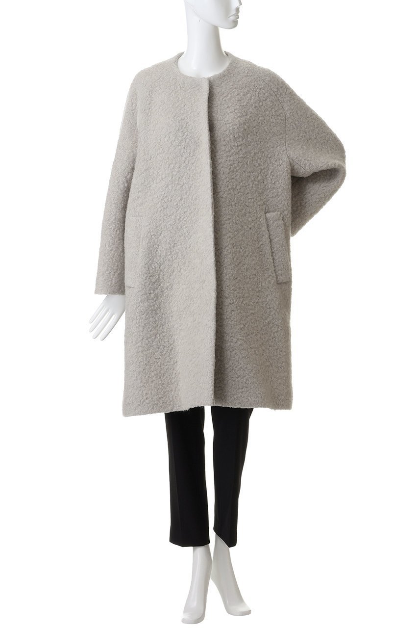 【プレインピープル/PLAIN PEOPLE】のループインレイノーカラーコート 人気、トレンドファッション・服の通販 founy(ファニー) 　ファッション　Fashion　レディースファッション　Fashion for Women　アウター　Coat / Outerwear Collection　コート・ロングコート・ピーコート　Long Coats, Peacoats & More　カッティング　Cutting Detail　フォルム　Silhouette, Form　ロング　Long, Long-Length　other-2|ID: prp329100004763591 ipo3291000000035595386