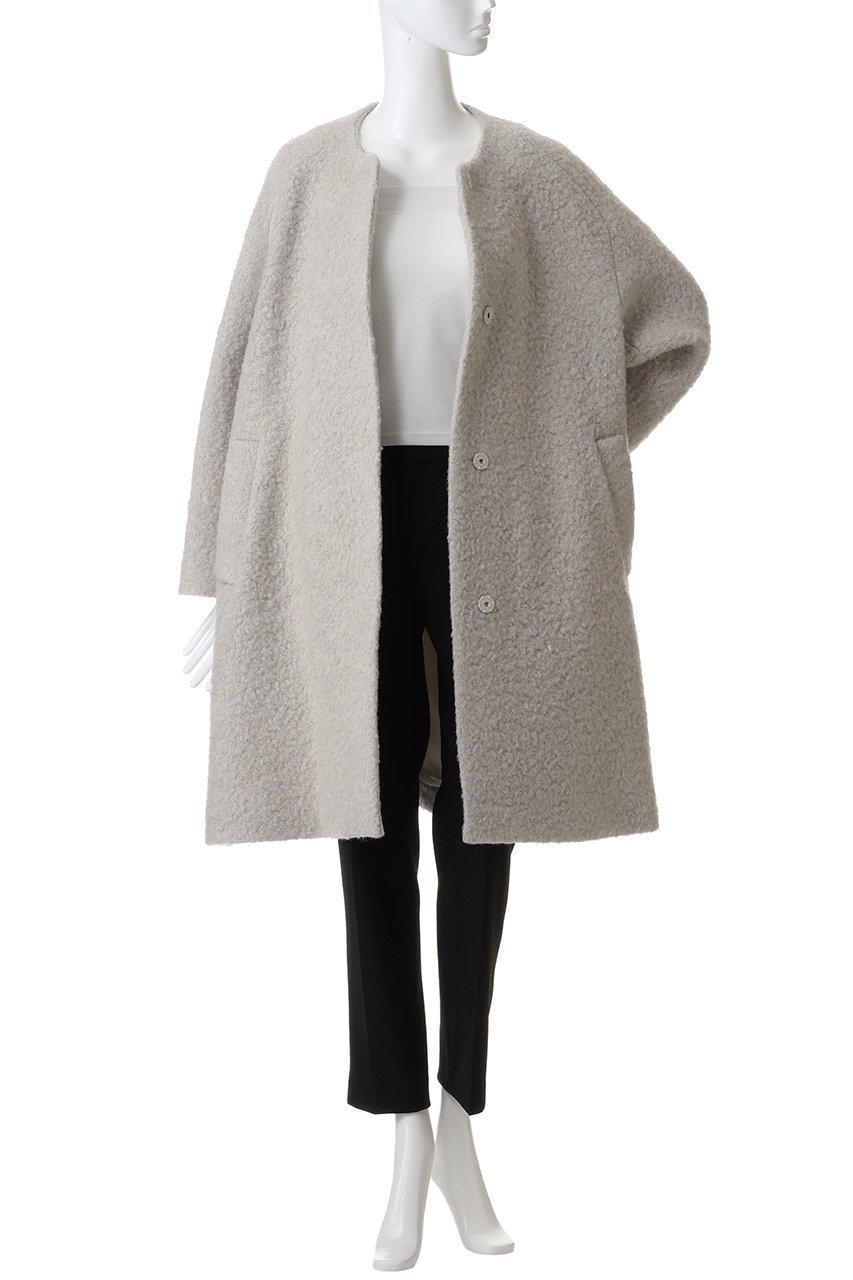 【プレインピープル/PLAIN PEOPLE】のループインレイノーカラーコート 人気、トレンドファッション・服の通販 founy(ファニー) 　ファッション　Fashion　レディースファッション　Fashion for Women　アウター　Coat / Outerwear Collection　コート・ロングコート・ピーコート　Long Coats, Peacoats & More　カッティング　Cutting Detail　フォルム　Silhouette, Form　ロング　Long, Long-Length　other-7|ID: prp329100004763591 ipo3291000000035595395