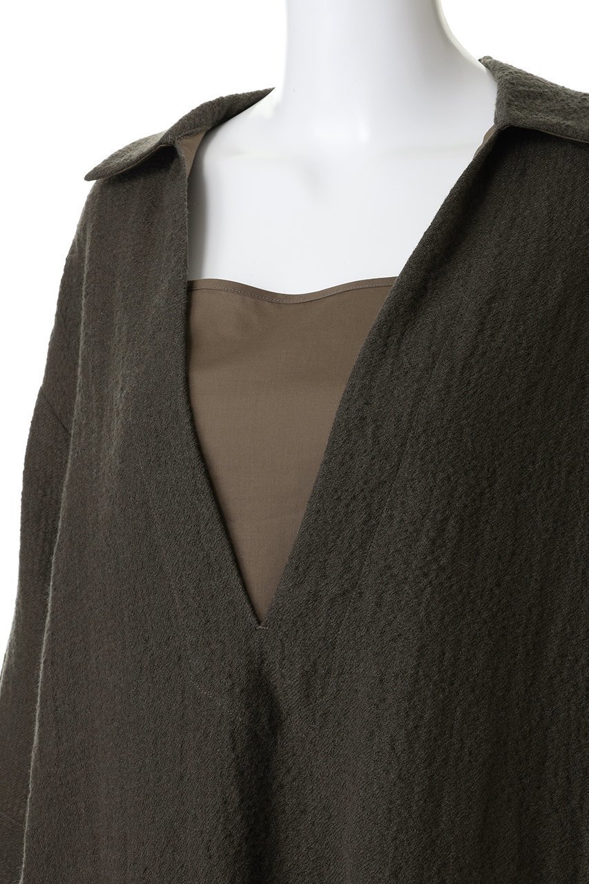 【プレインピープル/PLAIN PEOPLE】のウールリネンコットンワッシャーカフタンドレス 人気、トレンドファッション・服の通販 founy(ファニー) 　ファッション　Fashion　レディースファッション　Fashion for Women　ワンピース　Dresses　フォーマル・パーティードレス・結婚式用ドレス　Elegant & Casual Dresses　チュニック　Tunic Tops & Dresses　アンダー　Underwear Essentials　チュニック　Tunic, Long Top　ドレス　Dress, One-Piece　リゾート　Resort, Vacation Style　リネン　Linen, Linen Fabric　リラックス　Relax, Relaxed Fit　ロング　Long, Long-Length　ワッシャー　Washer, Crinkled Finish　other-5|ID: prp329100004763597 ipo3291000000035729036