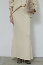 【ガリャルダガランテ/GALLARDAGALANTE】の【セットアップ対応】メリノウールニットスカート ベージュ|ID: prp329100004763600 ipo3291000000035680679