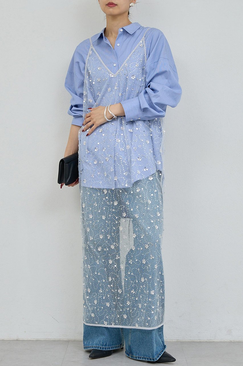 【ガリャルダガランテ/GALLARDAGALANTE】のビジューシアーキャミワンピース 人気、トレンドファッション・服の通販 founy(ファニー) ファッション Fashion レディースファッション Fashion for Women ワンピース Dresses キャミソールワンピース Camisole Dresses チュニック Tunic Tops & Dresses キャミソール Camisole, Spaghetti Strap Top シアー Sheer, See-Through チュニック Tunic, Long Top ビジュー Bijou, Jewel-like Accent ロング Long, Long-Length 新作・新入荷 New Arrivals / New In other-3|ID: prp329100004763605 ipo3291000000034483604