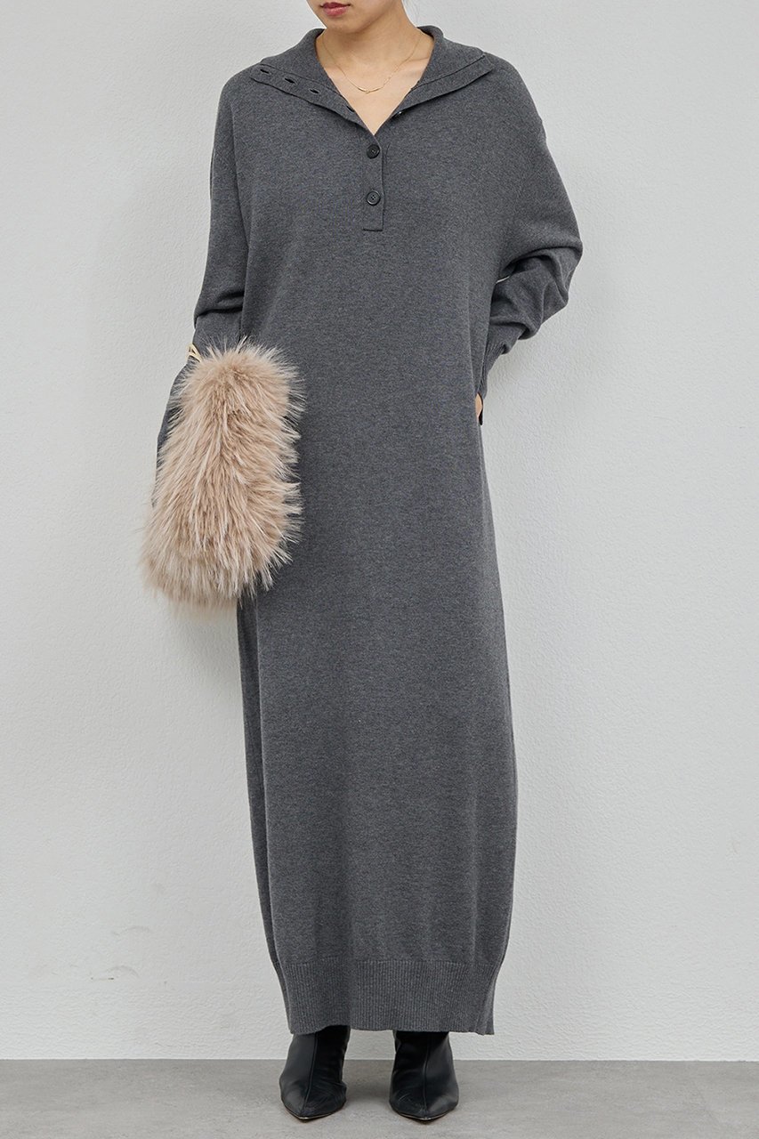 【ガリャルダガランテ/GALLARDAGALANTE】の2WAYニットタートルワンピース インテリア・キッズ・メンズ・レディースファッション・服の通販 founy(ファニー) ファッション Fashion レディースファッション Fashion for Women ワンピース Dresses チュニック Tunic Tops & Dresses チュニック Tunic, Long Top ポケット Pocket, Pocket Detail ロング Long, Long-Length 新作・新入荷 New Arrivals / New In グレー|ID: prp329100004763607 ipo3291000000034483617