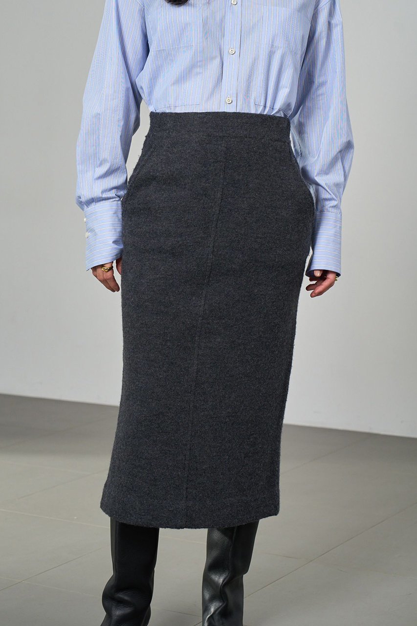 【カオス/Chaos】のフィグスカート インテリア・キッズ・メンズ・レディースファッション・服の通販 founy(ファニー) 　ファッション　Fashion　レディースファッション　Fashion for Women　スカート　Skirts　ロングスカート　Long Skirts / Maxi & Midi Skirts　おすすめ　Recommended / Our Picks　カーディガン　Cardigan, Knitwear　セットアップ　Set-Up, Coordinated Outfit　フレア　Flare, Flared　ロング　Long, Long-Length　エレガント 上品　Elegant　再入荷　Restock / Back in Stock　チャコール|ID: prp329100004763613 ipo3291000000035730761