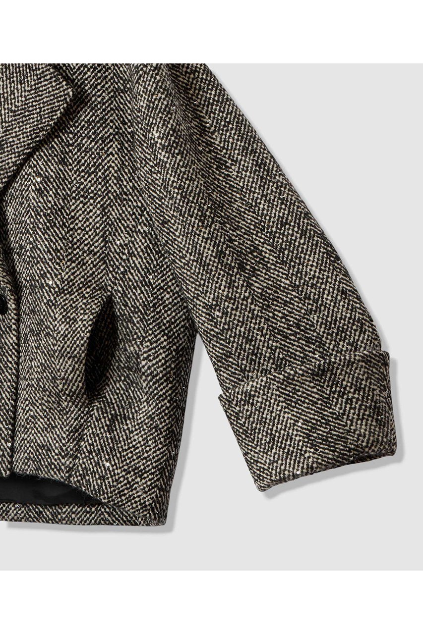 【アルアバイル/allureville】のBONOTTOスパンコールショートコート 人気、トレンドファッション・服の通販 founy(ファニー) ファッション Fashion レディースファッション Fashion for Women アウター Coat / Outerwear Collection コート・ロングコート・ピーコート Long Coats, Peacoats & More エレガント 上品 Elegant カッティング Cutting Detail ショート Short, Short Length シルバー Silver, Metallic Silver スパンコール Sequins, Sequin Embellishment スペシャル Special, Limited Edition バランス Balance, Style Balance フォルム Silhouette, Form ラグジュアリー Luxury, Elegant 冬 Winter / This Winter 新作・新入荷 New Arrivals / New In other-3|ID: prp329100004763615 ipo3291000000034483675