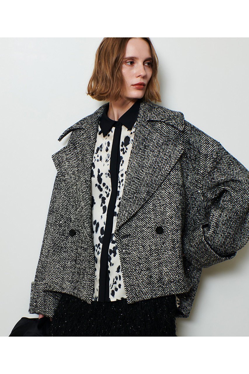 【アルアバイル/allureville】のBONOTTOスパンコールショートコート 人気、トレンドファッション・服の通販 founy(ファニー) ファッション Fashion レディースファッション Fashion for Women アウター Coat / Outerwear Collection コート・ロングコート・ピーコート Long Coats, Peacoats & More エレガント 上品 Elegant カッティング Cutting Detail ショート Short, Short Length シルバー Silver, Metallic Silver スパンコール Sequins, Sequin Embellishment スペシャル Special, Limited Edition バランス Balance, Style Balance フォルム Silhouette, Form ラグジュアリー Luxury, Elegant 冬 Winter / This Winter 新作・新入荷 New Arrivals / New In other-7|ID: prp329100004763615 ipo3291000000034483682