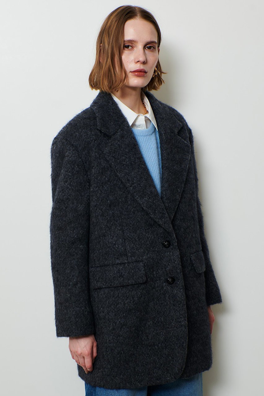 【アルアバイル/allureville】のシャギーハーフコート 人気、トレンドファッション・服の通販 founy(ファニー) 　ファッション　Fashion　レディースファッション　Fashion for Women　アウター　Coat / Outerwear Collection　コート・ロングコート・ピーコート　Long Coats, Peacoats & More　ショート　Short, Short Length　ジャケット　Jacket, Outerwear　デニム　Denim, Jeans Material　ハーフ　Half, Half-Length　バランス　Balance, Style Balance　フォルム　Silhouette, Form　新作・新入荷　New Arrivals / New In　other-5|ID: prp329100004763617 ipo3291000000034483693